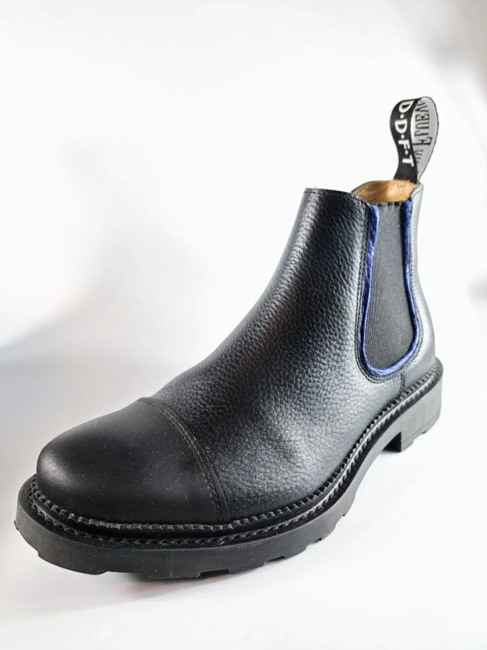 John Fluevog Guardian Angel Archie Black Chelsea Boots Unisex Size 6M